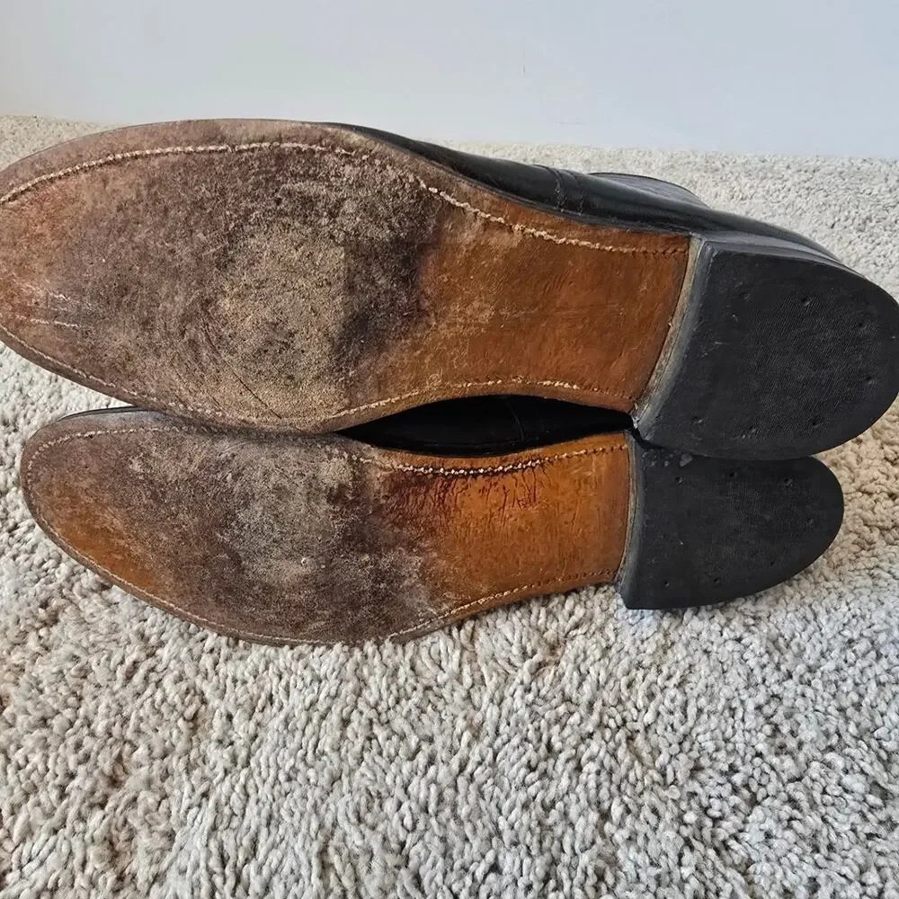 Vintage Stacey Adams Madison Leather Ankle Boots Mens 10 - 10.5